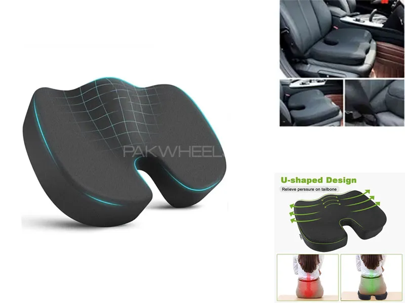 Universal Car Seat Cushion | Hip Support Cushion | U Shape Image-1