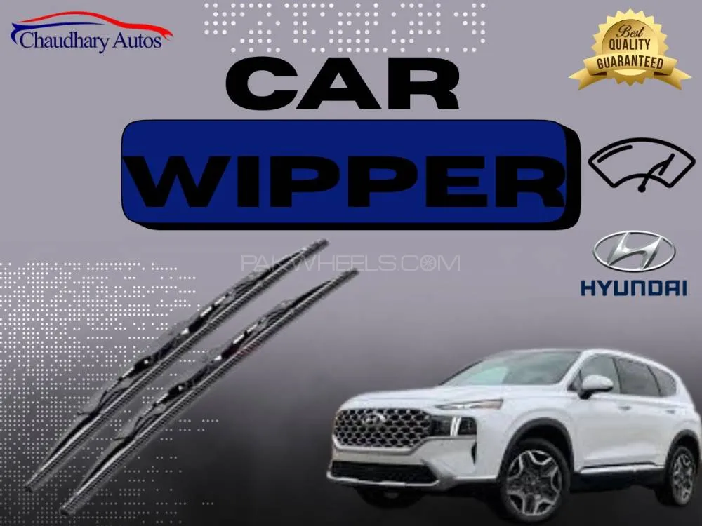 Soft Rubber Wiper Blade for Hyundai Santa Fe 2021–2024 – Smooth & Quiet Image-1