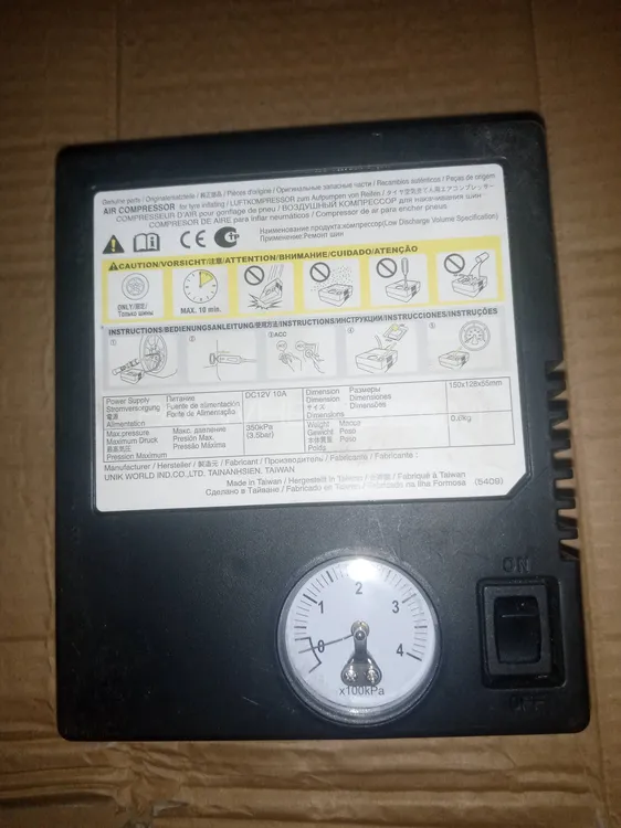 Air compressor 12v original| genuine car inflator | inflator Image-1