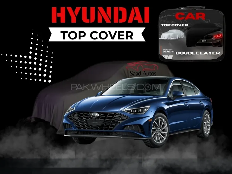 Hyundai Sonata 2021–2024 Top Cover | Grey | Double Layer | Waterproof | Premium Quality Image-1