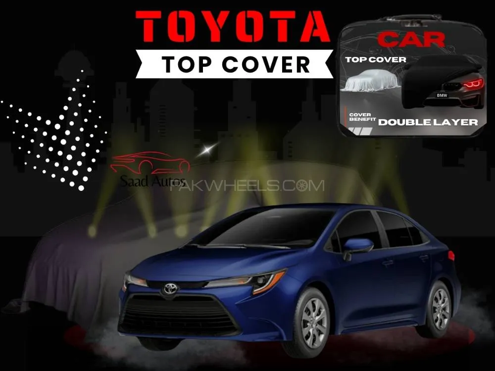Toyota Corolla 2018–2024 Top Cover | Grey | Double Layer | Waterproof | Premium Quality Image-1
