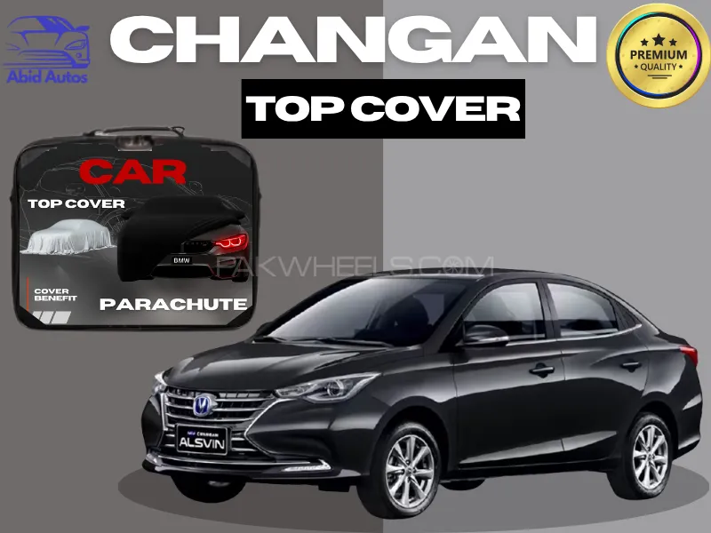 Changan Alsvin 2021–2022 Car Top Cover | Black | Waterproof Parachute | Scratch Resistant Image-1