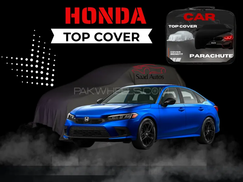 Honda Civic 2016–2022 Car Top Cover | Black | Waterproof Parachute | Scratch Resistant Image-1