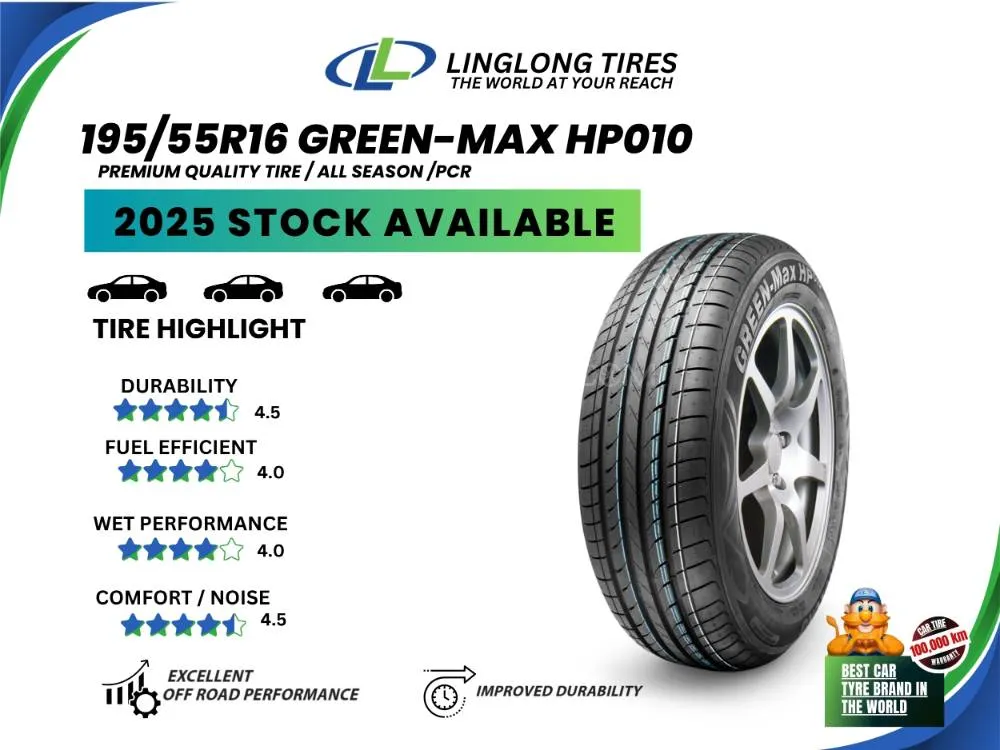 Ling Long Tyre 195/55R16 GREEN-MAX HP010 Image-1