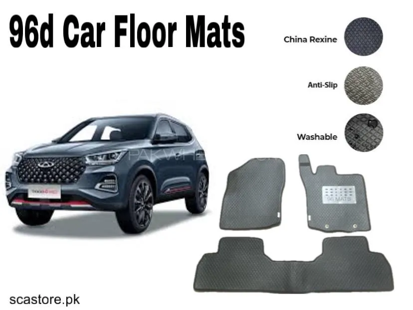 Chery Tiggo 8 Pro 96 Car Floor Mats – Premium Leatherite Mats for Ultimate Protection & Luxury Image-1