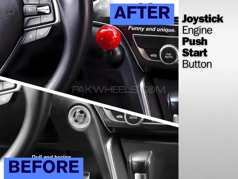Car Push Start Button | Lever Car Engine | Start Button | Joystick One Touch | Start Button | 1 Pc Image-1