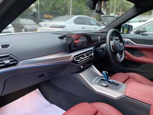 BMW i4 eDrive40 MSport  
Model: 2022
Mileage: 16,000 km 
Unregistered 
Fresh Import 

*Alcantara with Blue Contrast Stitching seats 
*BMW heads-up display 
*BMW iconic sound electric 
*Digital curve led display 
*LED headlamps
*Apple carplay
*Driving modes
*Parking assistant plus
*Panorama view
*Ambient Lighting 
*Active cruise control with stop and go function
*Lane assistant
*Speed limiter
*Electric memory seats 
and many more options

Calling and Visiting Hours

Monday to Saturday

11:00 AM to 7:00 PM