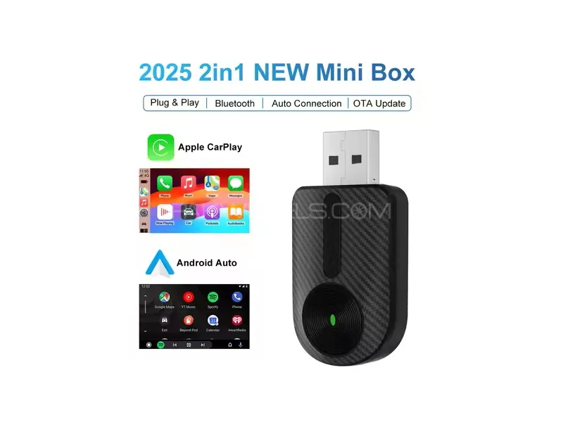 Wireless CarPlay Adapter Plug & Plug Auto Connect  For Apple IPhone & Android Image-1