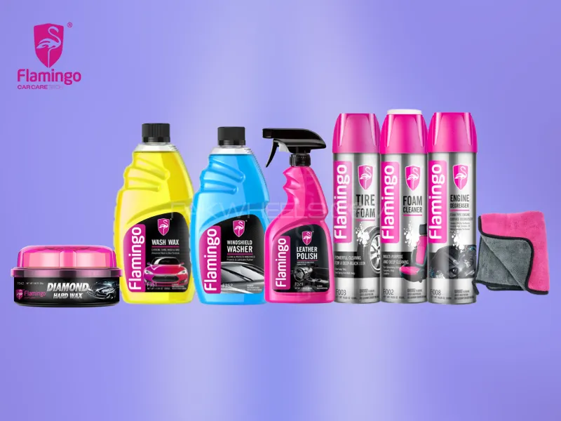 Flamingo Diamond Care 8-in-1 Car Care Kit Image-1
