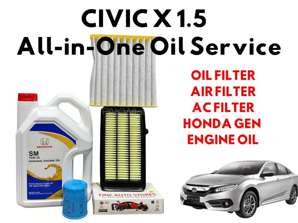 Civic X 1.5 Engine Oil Maintenance Bundle Image-1