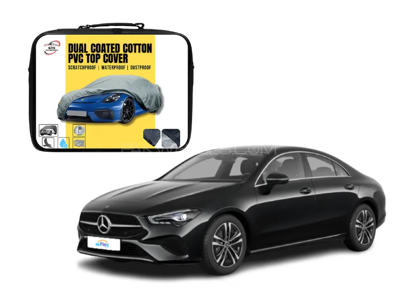 Dual Coated Cotton PVC Car Top Cover for Mercedes-Benz CLA200 | Waterproof, Dustproof & UV Resistant Image-1