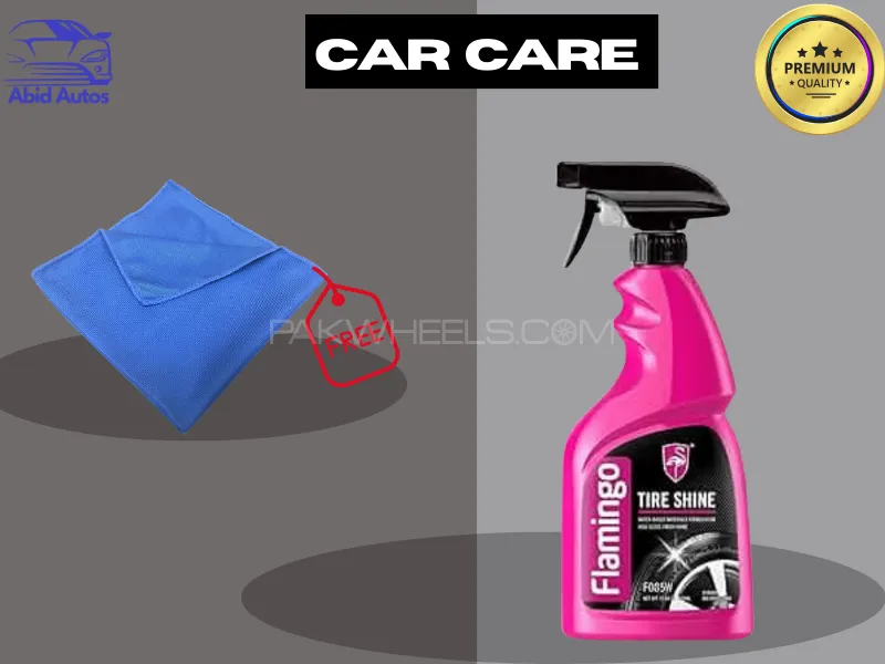 Flamingo Tyre Shine | Long-Lasting Gloss | Protects from Cracks, Fading & Dust Image-1
