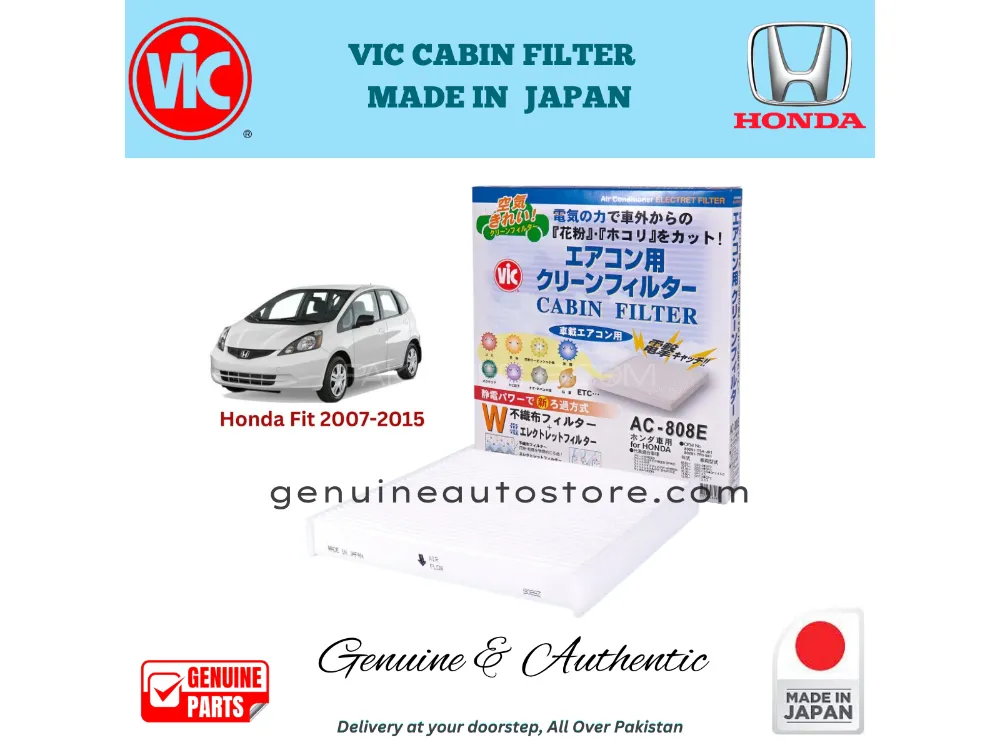 Honda Fit 2007-2015 VIC Cabin Filter - Made in Japan Image-1