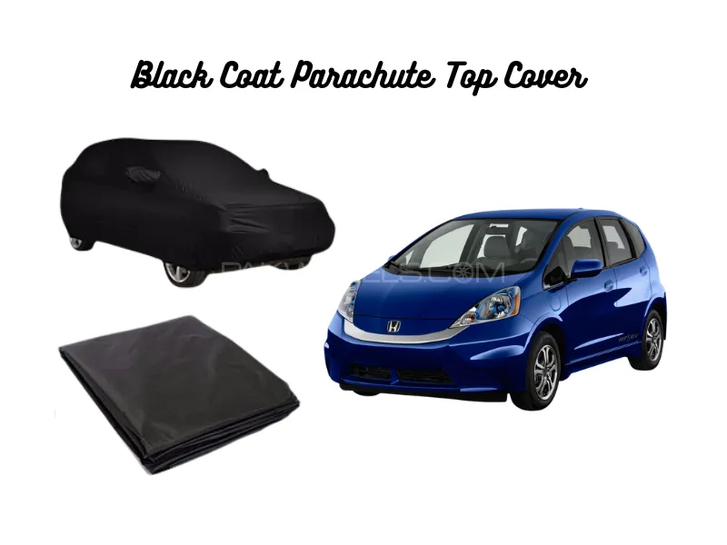 Honda Fit 2013–2020 Black Coat Parachute Top Cover Image-1