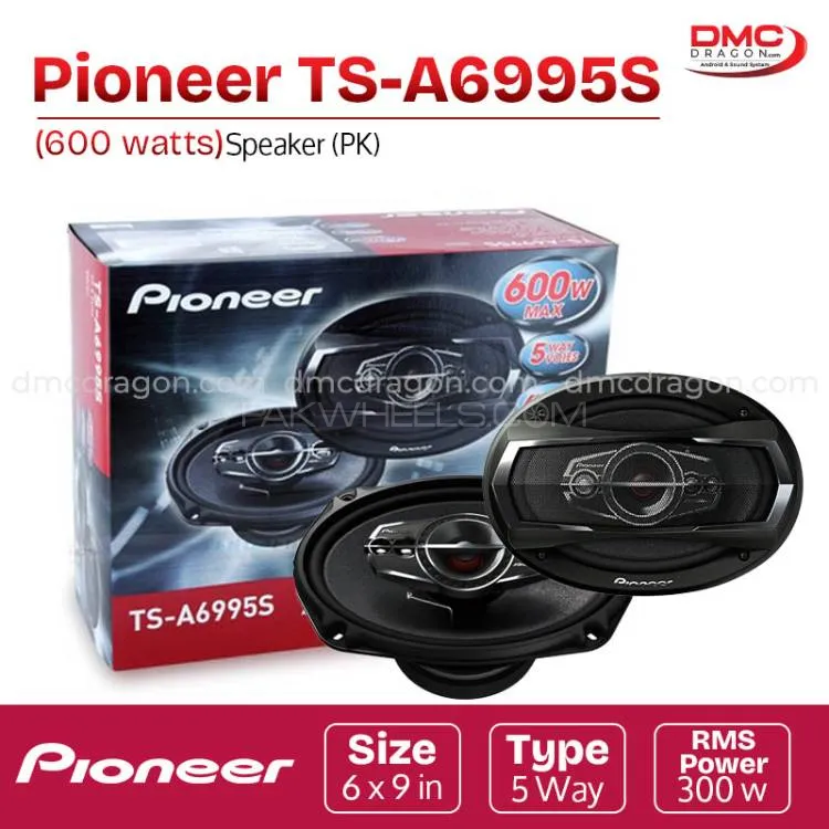 Pioneer TS-A6995S Speaker Five Way 600W 6x9inReplica Image-1