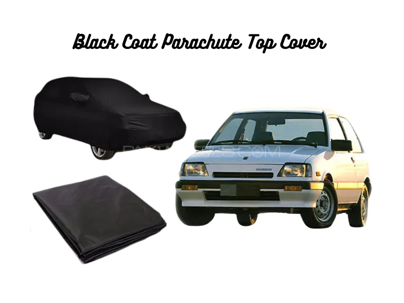 Suzuki Khyber Black Coat Parachute Top Cover Image-1