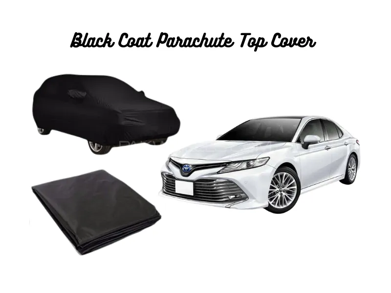 Black Coat Parachute Car Top Cover for Toyota Camry Image-1