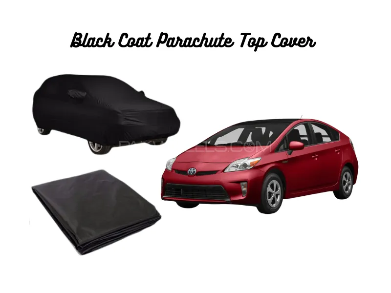 Black Coat Parachute Car Top Cover for Toyota Prius 2010–2014 Image-1