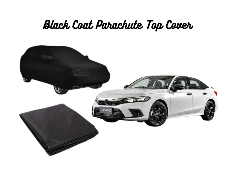 Honda Civic 2022–2025 Black Coat Parachute Top Cover Image-1