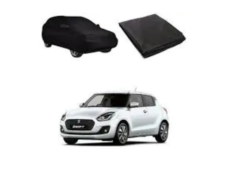 SUZUKI SWIFT 2022-2025 CAR TOP COVER BLACK PARACHUTE ,WATER RESISTANT GENIUNE SIZE  Image-1