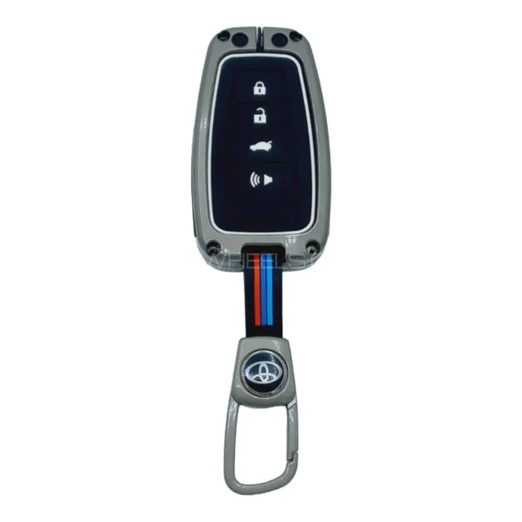 Toyota Corolla Cross Protective  Zinc Alloy Remote Key Cover Image-1