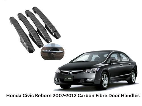 Honda Civic Reborn 2007-2012  Carbon Fibre Door Handle Cover Honda Civic Reborn 2007-2012  Carbon Fibre Door Handle Cover