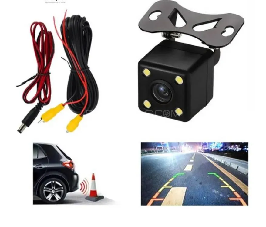 Universal Car Rear View CORROZZA REAR Camera 4 Led Back Camera HD quality Image-1