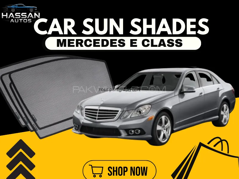 QS Window Sun Shades (Car Pardy) For Mercedes E Class 2010–2016 VIP Sedan – Premium UV Protection &  Image-1