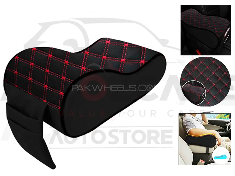 Universal Armrest with Phone Holder With Multy Thread - black. Image-1