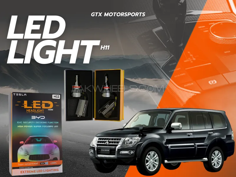 BYD H4 Tesla LED Headlight Bulbs 1500W – Compatible with Mitsubishi Pajero 2006–2016 Image-1