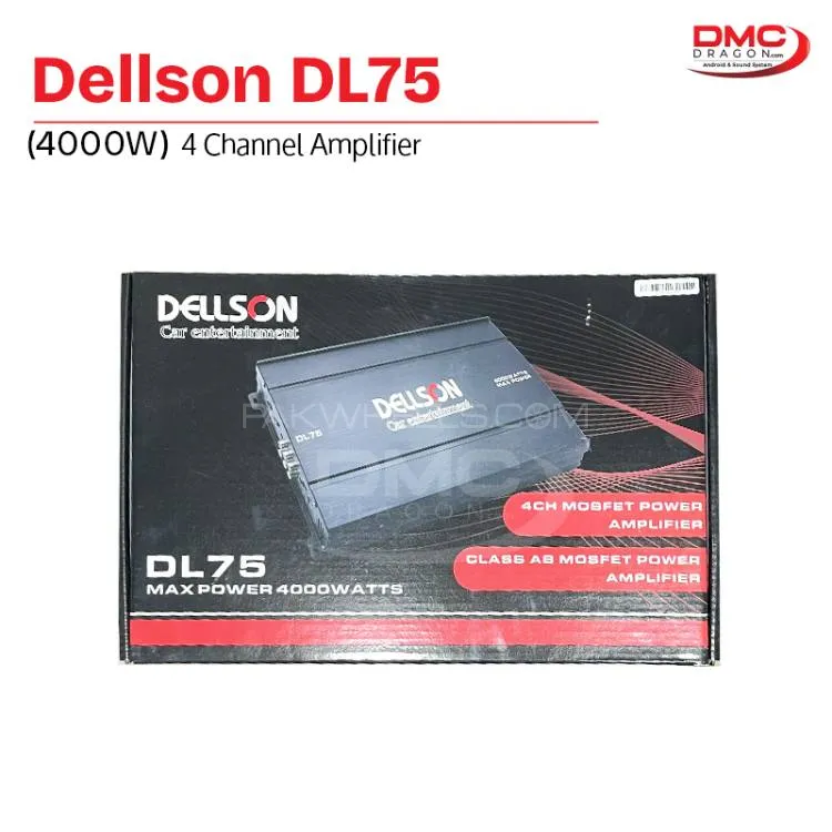 Dellson DL75 Max Powers 4000W Amplifier Four Channels Image-1