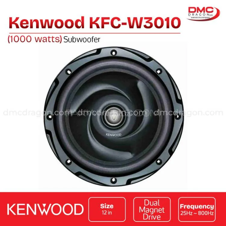 Kenwood KFC-W3010 Subwoofer 12 in 1000w Dual Magnet Drive Original Kenwood KFC-W3010 Subwoofer 12 in 1000w Dual Magnet Drive Original Image-5
