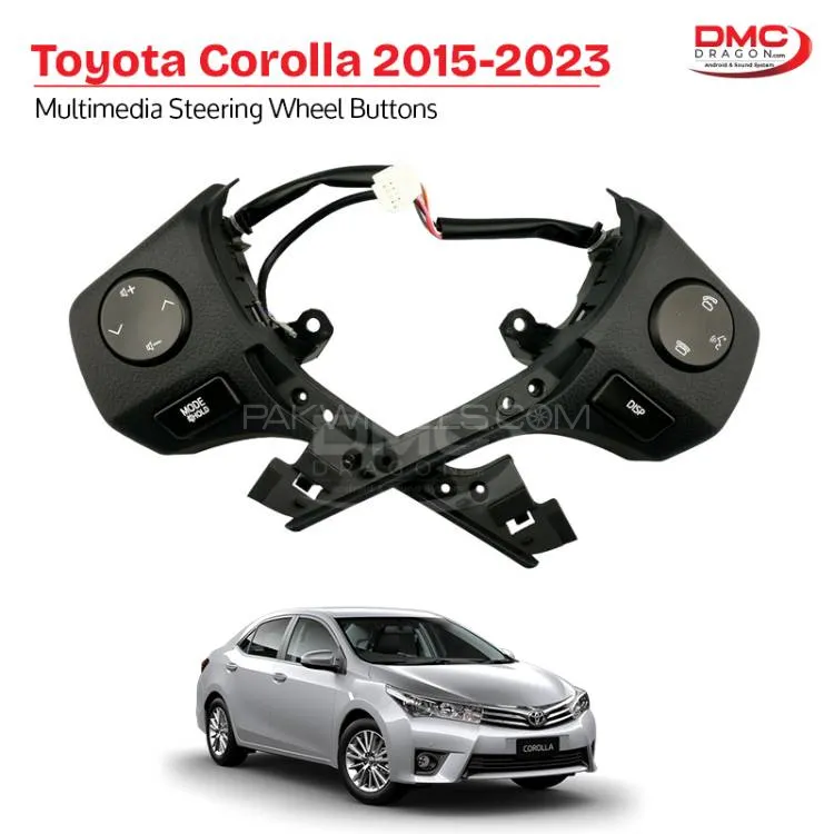 Toyota Corolla 2015-2023 Multimedia Steering Wheel Buttons Image-1