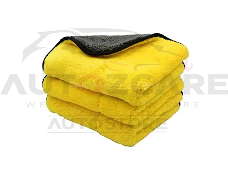 AutozCare Drying Luxury / Microfiber Double Sided Towel (Pack of 3) Image-1