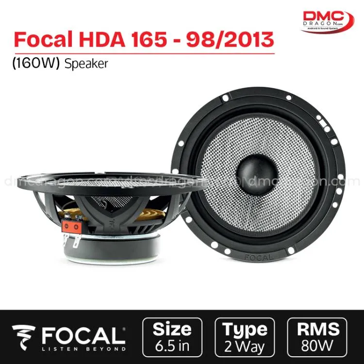 Focal HDA 165 – 98/2013 Two Way Speaker 6.5in Car Sound System 160W Image-1