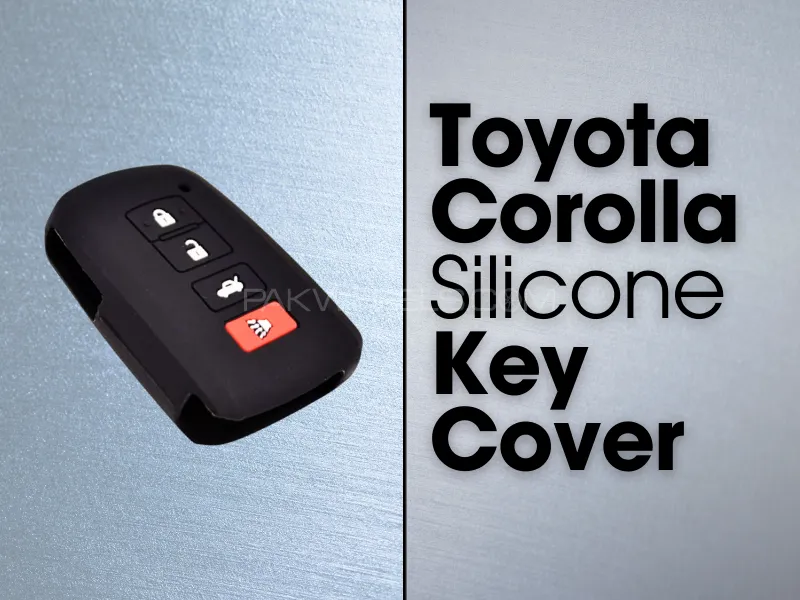 Toyota Corolla | Silicone | Key Cover | 4 Button Image-1