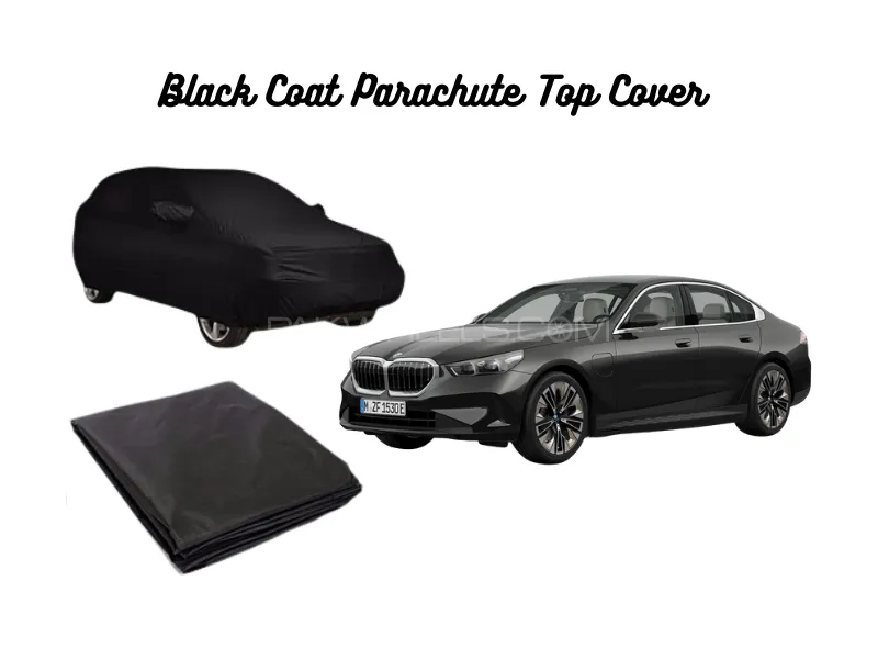 Black Coat Parachute Car Top Cover for BMW 5 Series | Waterproof, Dustproof & UV Resistant Image-1