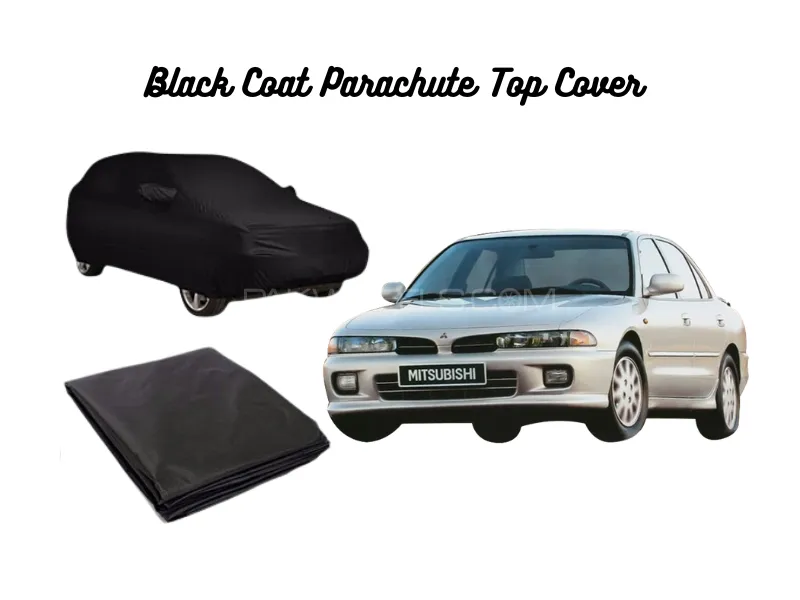 Black Coat Parachute Car Top Cover for Mitsubishi Galant | Waterproof, Dustproof & UV Resistant Image-1