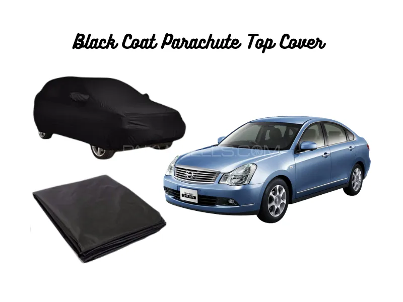 Black Coat Parachute Car Top Cover for Nissan Bluebird | Waterproof, Dustproof & UV Resistant Image-1