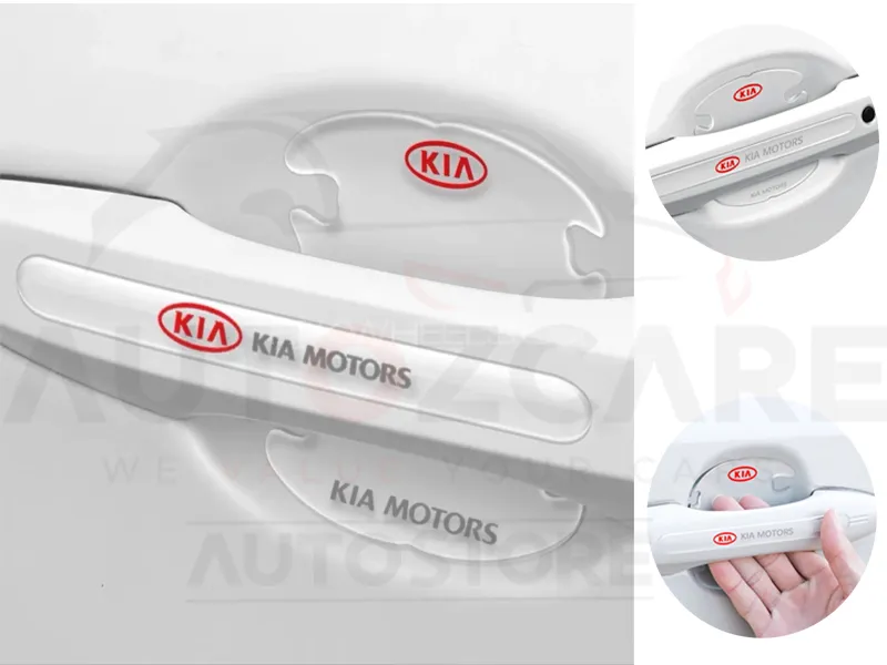 Car Door Handle Door Bowl Protector Transparent Stickers - Kia Image-1
