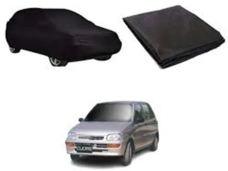Daihatsu Coure 2000 2012 Car Top Cover Parachute 100% Quality Water Repellent Geniune Size -Black Image-1