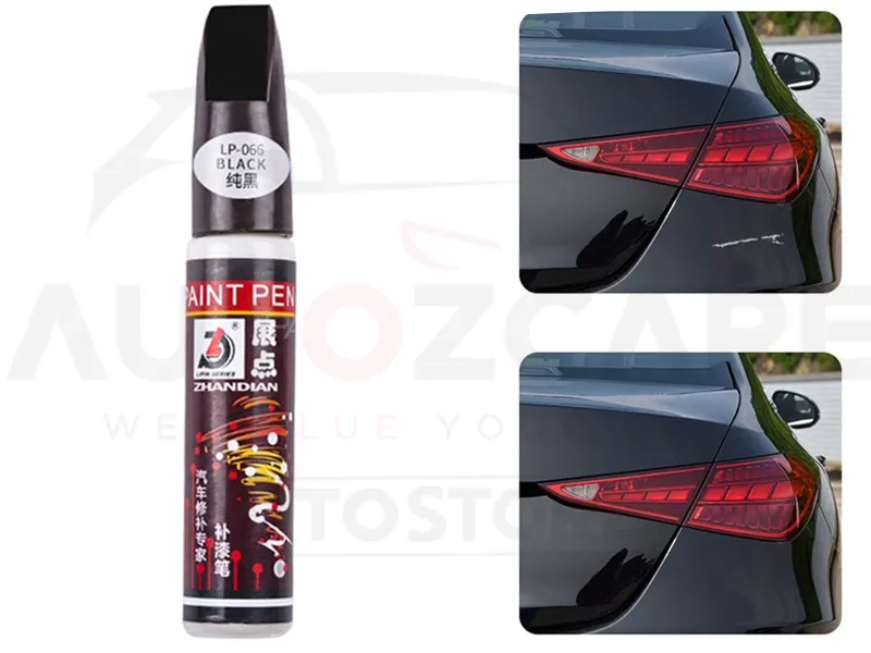 Car Scratch Remover Pen | Paint Repair Pen | Waterproof Clear Car Scratch Remover  (Black) Image-1