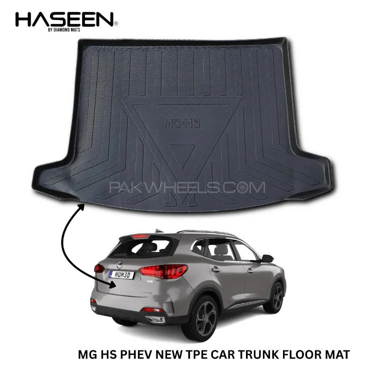 MG HS 2021-2024 TPE PLASTIC CAR TRUNK MAT Image-1