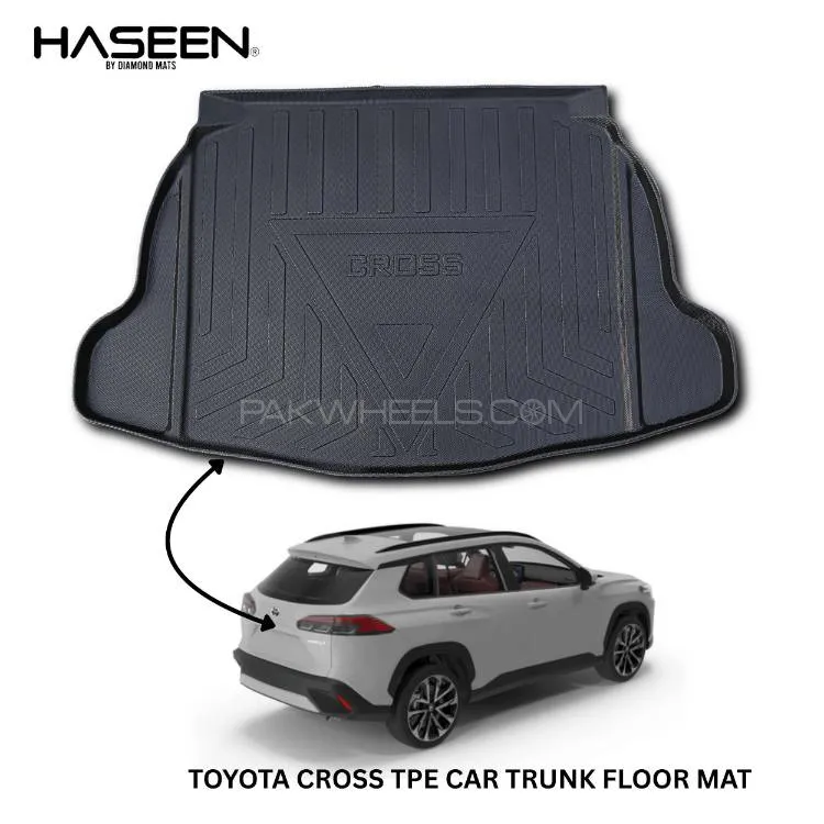 TOYOTA CROSS NEW 2024 TPE PLASTIC CAR TRUNK MAT Image-1