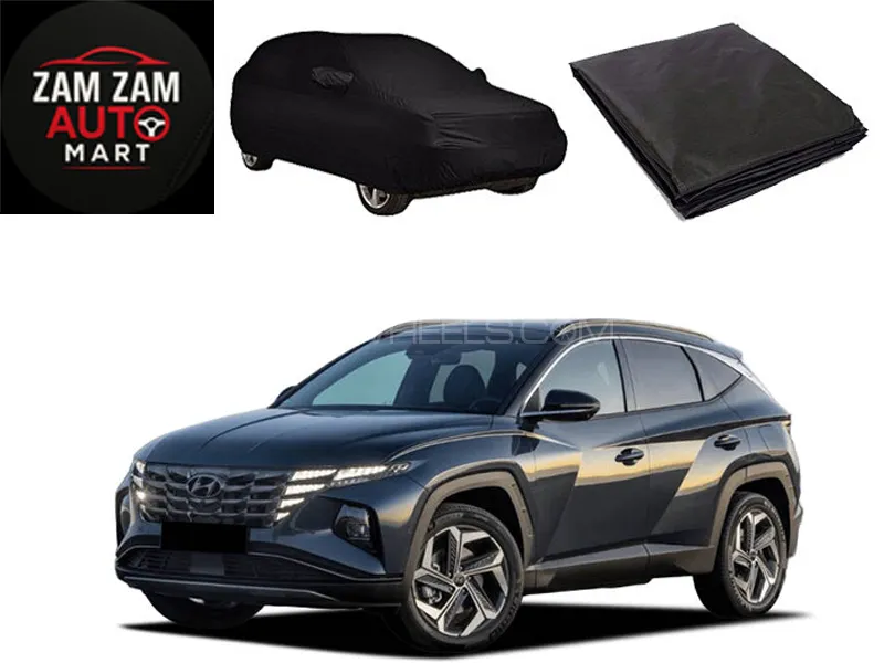 Hyundai Tucson Model 2020-2024 High Quality Black Coated Top Cover Image-1