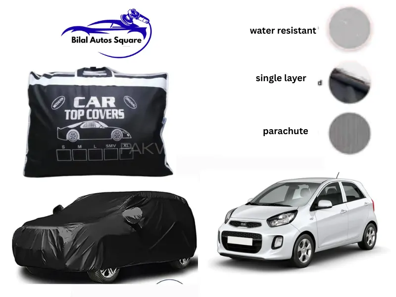 Kia Picanto 2019-2024 Car Top Cover | Black | Waterproof & Heatproof Image-1