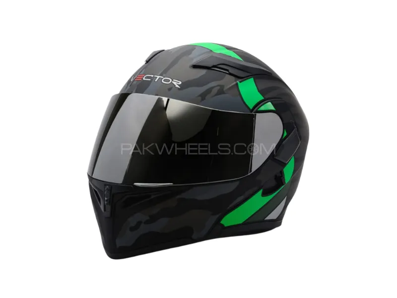 VECTOR GHOST (VT-254) Flip-Up Motorcycle Helmet – DOT Certified Large Size Image-1