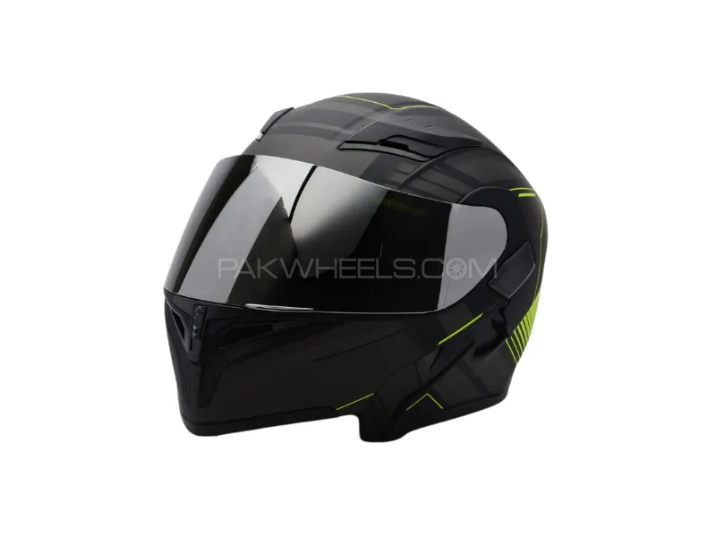 VECTOR NEON (VT-254) Flip-Up Motorcycle Helmet – DOT Certified Large Size Image-1