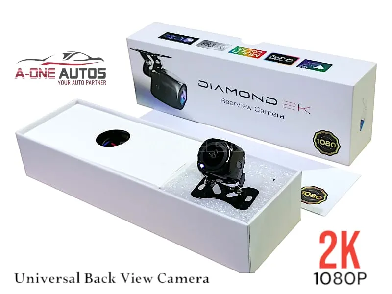 Universal Back View Camera 1080P Diamond 2K with Glass Lens – 170° Wide Angle Image-1