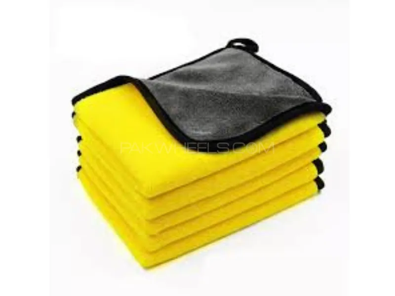 Microfiber Cleaning Cloth 30*40 300 gsm 100%Water Absorbent Proof Top Quality Pack Of 1 Image-1